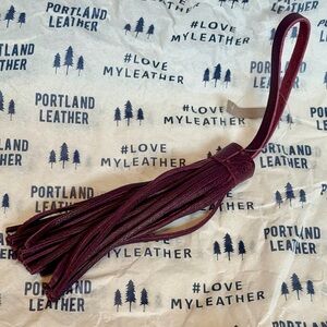 Jumbo Tassel Flair Plum Portland Leather Goods